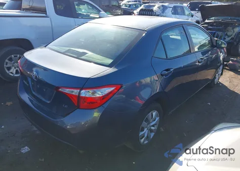 2016 Toyota Corolla Le z USA, uszkodzony, nr VIN 5YFBURHE6GP515778